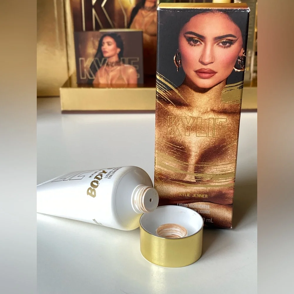 RARE! 24k Golden Birthday Collection Kylie Cosmetics PR Box Eyeshadow Lipstick - Picture 10 of 16